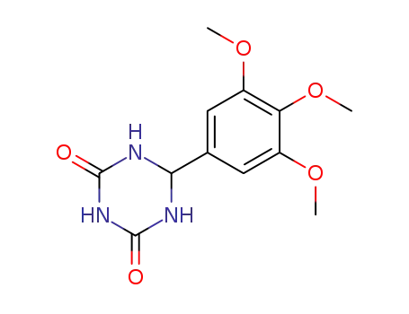 Molecular Structure of 61851-91-0 (1,3,5-Triazine-2,4(1H,3H)-dione, dihydro-6-(3,4,5-trimethoxyphenyl)-)