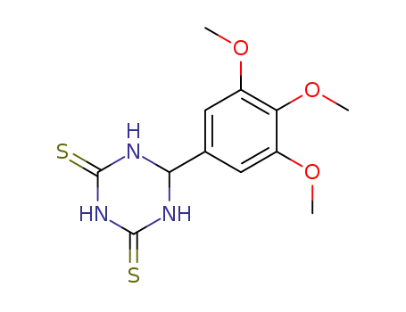Molecular Structure of 61851-95-4 (1,3,5-Triazine-2,4(1H,3H)-dithione, dihydro-6-(3,4,5-trimethoxyphenyl)-)
