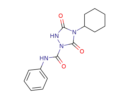 Molecular Structure of 63412-58-8 (1,2,4-Triazolidine-1-carboxamide, 4-cyclohexyl-3,5-dioxo-N-phenyl-)
