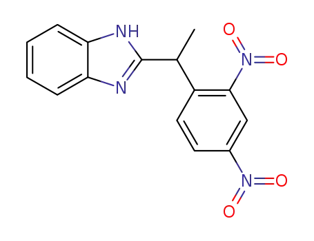 Molecular Structure of 60059-91-8 (1H-Benzimidazole, 2-[1-(2,4-dinitrophenyl)ethyl]-)