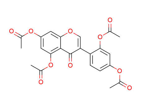 Molecular Structure of 28736-88-1 (4H-1-Benzopyran-4-one,
5,7-bis(acetyloxy)-3-[2,4-bis(acetyloxy)phenyl]-)