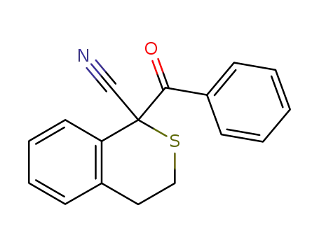 Molecular Structure of 62525-27-3 (1H-2-Benzothiopyran-1-carbonitrile, 1-benzoyl-3,4-dihydro-)