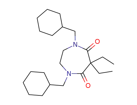 Molecular Structure of 61495-83-8 (1H-1,4-Diazepine-5,7(2H,6H)-dione,
1,4-bis(cyclohexylmethyl)-6,6-diethyldihydro-)