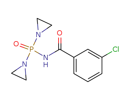 Molecular Structure of 956-95-6 (Benzamide, N-[bis(1-aziridinyl)phosphinyl]-3-chloro-)