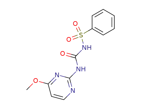 Molecular Structure of 64902-23-4 (Benzenesulfonamide, N-[[(4-methoxy-2-pyrimidinyl)amino]carbonyl]-)