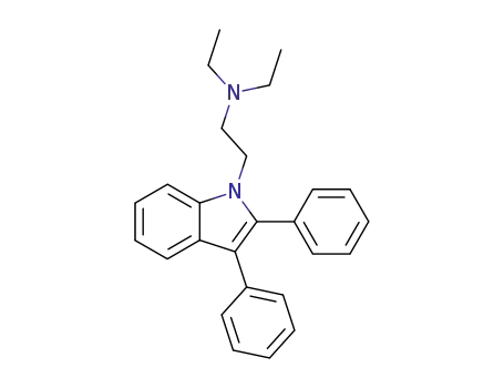 Molecular Structure of 93547-67-2 (1H-Indole-1-ethanamine, N,N-diethyl-2,3-diphenyl-)