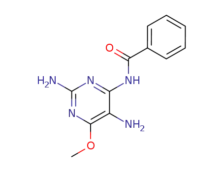 <i>N</i>-(2,5-diamino-6-methoxy-pyrimidin-4-yl)-benzamide
