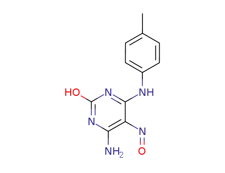 Molecular Structure of 7155-23-9 (6-amino-4-[(4-methylphenyl)amino]-5-nitrosopyrimidin-2(1H)-one)