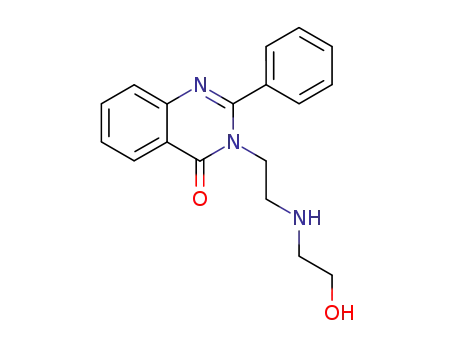 Molecular Structure of 62838-04-4 (4(3H)-Quinazolinone, 3-[2-[(2-hydroxyethyl)amino]ethyl]-2-phenyl-)