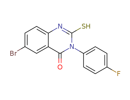 4(1H)-Quinazolinone, 6-bromo-3-(4-fluorophenyl)-2,3-dihydro-2-thioxo-