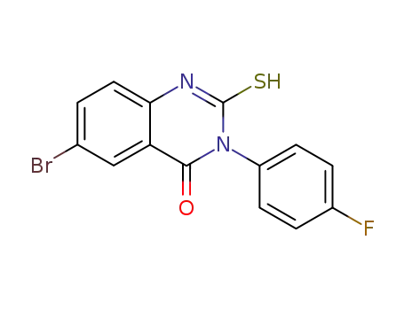 Molecular Structure of 791-90-2 (4(1H)-Quinazolinone, 6-bromo-3-(4-fluorophenyl)-2,3-dihydro-2-thioxo-)