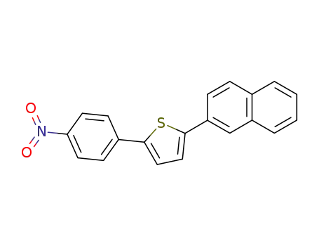 Molecular Structure of 51776-10-4 (Thiophene, 2-(2-naphthalenyl)-5-(4-nitrophenyl)-)