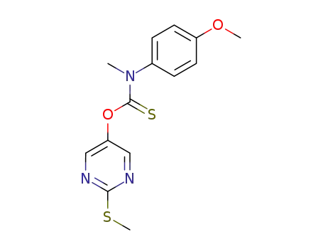 Carbamothioic acid, (4-methoxyphenyl)methyl-,
O-[2-(methylthio)-5-pyrimidinyl] ester