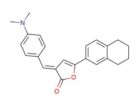 Molecular Structure of 65406-87-3 (3-[4-(dimethylamino)benzylidene]-5-(5,6,7,8-tetrahydronaphthalen-2-yl)furan-2(3H)-one)