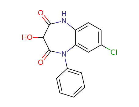 Molecular Structure of 37677-32-0 (1H-1,5-Benzodiazepine-2,4(3H,5H)-dione,
8-chloro-3-hydroxy-1-phenyl-)