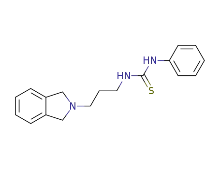 Molecular Structure of 16036-35-4 (1-[3-(1,3-dihydro-2H-isoindol-2-yl)propyl]-3-phenylthiourea)