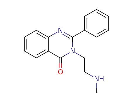 Molecular Structure of 62837-99-4 (4(3H)-Quinazolinone, 3-[2-(methylamino)ethyl]-2-phenyl-)