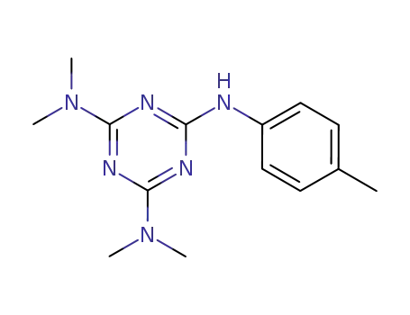 Molecular Structure of 63914-44-3 (1,3,5-Triazine-2,4,6-triamine,
N,N,N',N'-tetramethyl-N''-(4-methylphenyl)-)