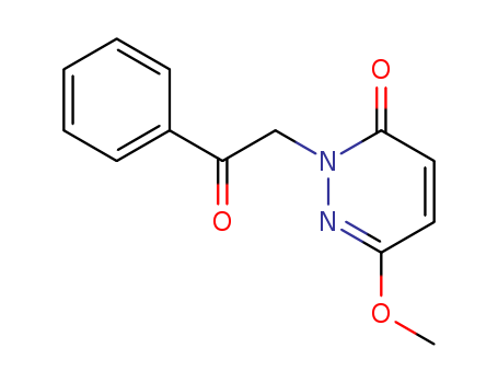 3(2H)-Pyridazinone, 6-methoxy-2-(2-oxo-2-phenylethyl)-
