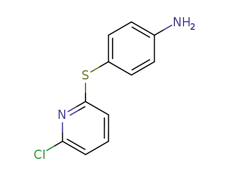 Molecular Structure of 57191-36-3 (Benzenamine, 4-[(6-chloro-2-pyridinyl)thio]-)