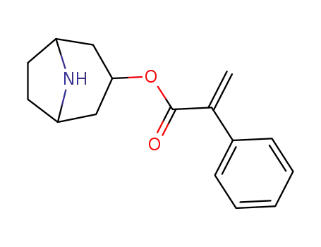 Molecular Structure of 78886-97-2 (Benzeneacetic acid, a-methylene-, 8-azabicyclo[3.2.1]oct-3-yl ester,
endo-)