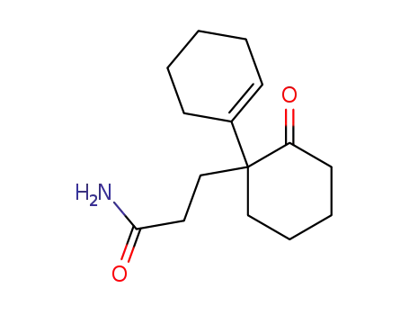 Molecular Structure of 63123-84-2 (Cyclohexanepropanamide, 1-(1-cyclohexen-1-yl)-2-oxo-)