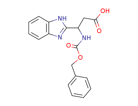 1H-Benzimidazole-2-propanoic acid,  b-[[(phenylmethoxy)carbonyl]amino]-