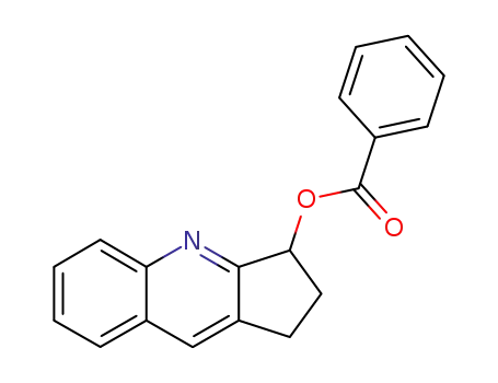 Molecular Structure of 61831-26-3 (1H-Cyclopenta[b]quinolin-3-ol, 2,3-dihydro-, benzoate (ester))
