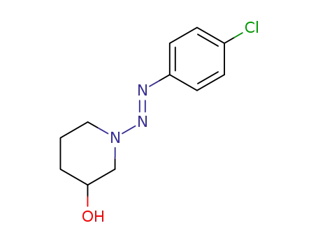 Molecular Structure of 62499-19-8 (3-Piperidinol, 1-[(4-chlorophenyl)azo]-)