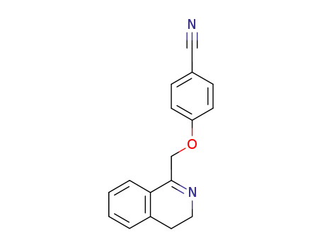 Molecular Structure of 63698-27-1 (Benzonitrile, 4-[(3,4-dihydro-1-isoquinolinyl)methoxy]-)