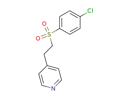 Molecular Structure of 65003-04-5 (Pyridine, 4-[2-[(4-chlorophenyl)sulfonyl]ethyl]-)