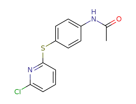 Molecular Structure of 57191-33-0 (Acetamide, N-[4-[(6-chloro-2-pyridinyl)thio]phenyl]-)