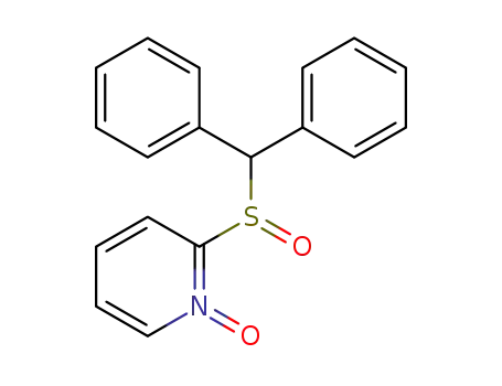 Pyridine, 2-[(diphenylmethyl)sulfinyl]-, 1-oxide