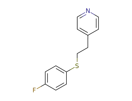 Molecular Structure of 62237-51-8 (Pyridine, 4-[2-[(4-fluorophenyl)thio]ethyl]-)