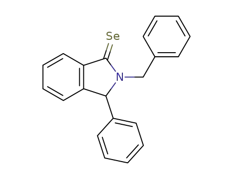Molecular Structure of 61125-10-8 (1H-Isoindole-1-selone, 2,3-dihydro-3-phenyl-2-(phenylmethyl)-)