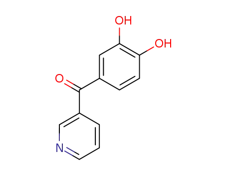 Molecular Structure of 63724-51-6 (Methanone, (3,4-dihydroxyphenyl)-3-pyridinyl-)
