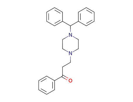 Molecular Structure of 48221-27-8 (1-Propanone, 3-[4-(diphenylmethyl)-1-piperazinyl]-1-phenyl-)