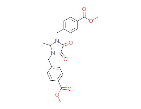 Benzoic acid,
4,4'-[(2-methyl-4,5-dioxo-1,3-imidazolidinediyl)bis(methylene)]bis-,
dimethyl ester