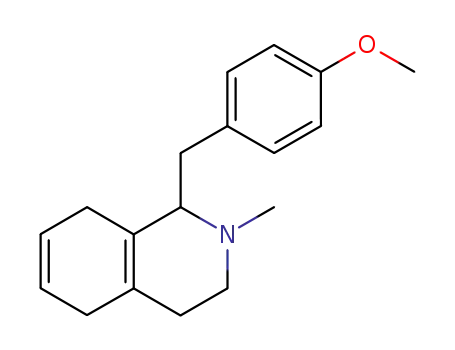 Molecular Structure of 62937-57-9 (Isoquinoline,
1,2,3,4,5,8-hexahydro-1-[(4-methoxyphenyl)methyl]-2-methyl-)