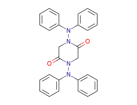Molecular Structure of 61299-23-8 (2,5-Piperazinedione, 1,4-bis(diphenylamino)-)