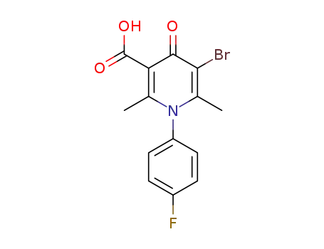 3-Pyridinecarboxylic acid,
5-bromo-1-(4-fluorophenyl)-1,4-dihydro-2,6-dimethyl-4-oxo-