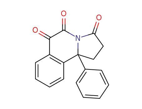 Molecular Structure of 63205-00-5 (Pyrrolo[2,1-a]isoquinoline-3,5,6(2H)-trione, 1,10b-dihydro-10b-phenyl-)
