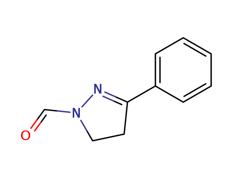 Molecular Structure of 1568-14-5 (1H-Pyrazole-1-carboxaldehyde, 4,5-dihydro-3-phenyl-)