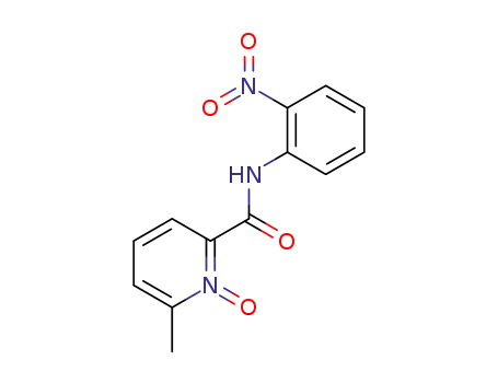 Molecular Structure of 56387-84-9 (2-Pyridinecarboxamide, 6-methyl-N-(2-nitrophenyl)-, 1-oxide)