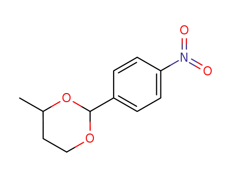 Molecular Structure of 835-72-3 (1,3-Dioxane, 4-methyl-2-(4-nitrophenyl)-)