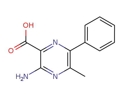 Pyrazinecarboxylic acid, 3-amino-5-methyl-6-phenyl-