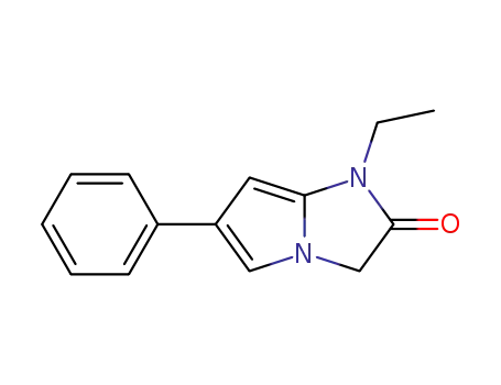Molecular Structure of 62890-40-8 (1H-Pyrrolo[1,2-a]imidazol-2(3H)-one, 1-ethyl-6-phenyl-)
