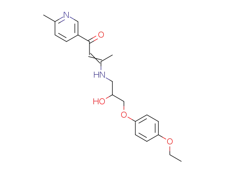 2-Buten-1-one,
3-[[3-(4-ethoxyphenoxy)-2-hydroxypropyl]amino]-1-(6-methyl-3-pyridinyl)
-