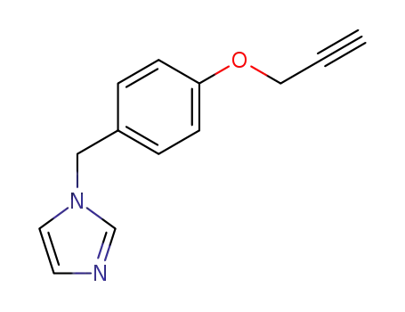 Molecular Structure of 58041-77-3 (1H-Imidazole, 1-[[4-(2-propynyloxy)phenyl]methyl]-)