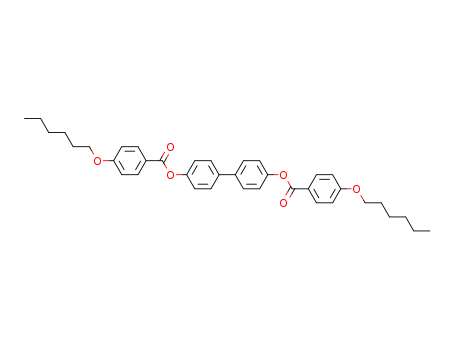 Molecular Structure of 1962-78-3 (Benzoic acid, 4-(hexyloxy)-, [1,1'-biphenyl]-4,4'-diyl ester)